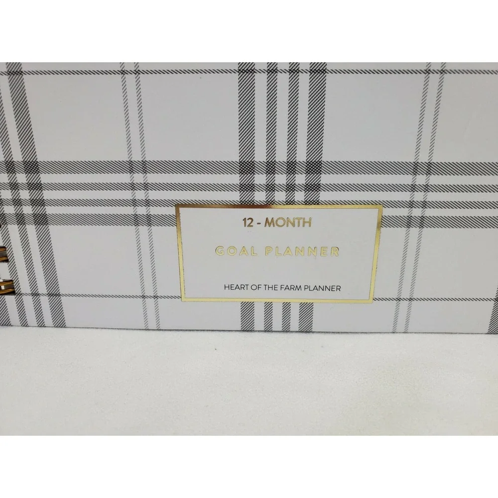 Heart of the Farm 12-Month Goal Planner Fill-In Blank‎ Dates Weekly Monthly Plan